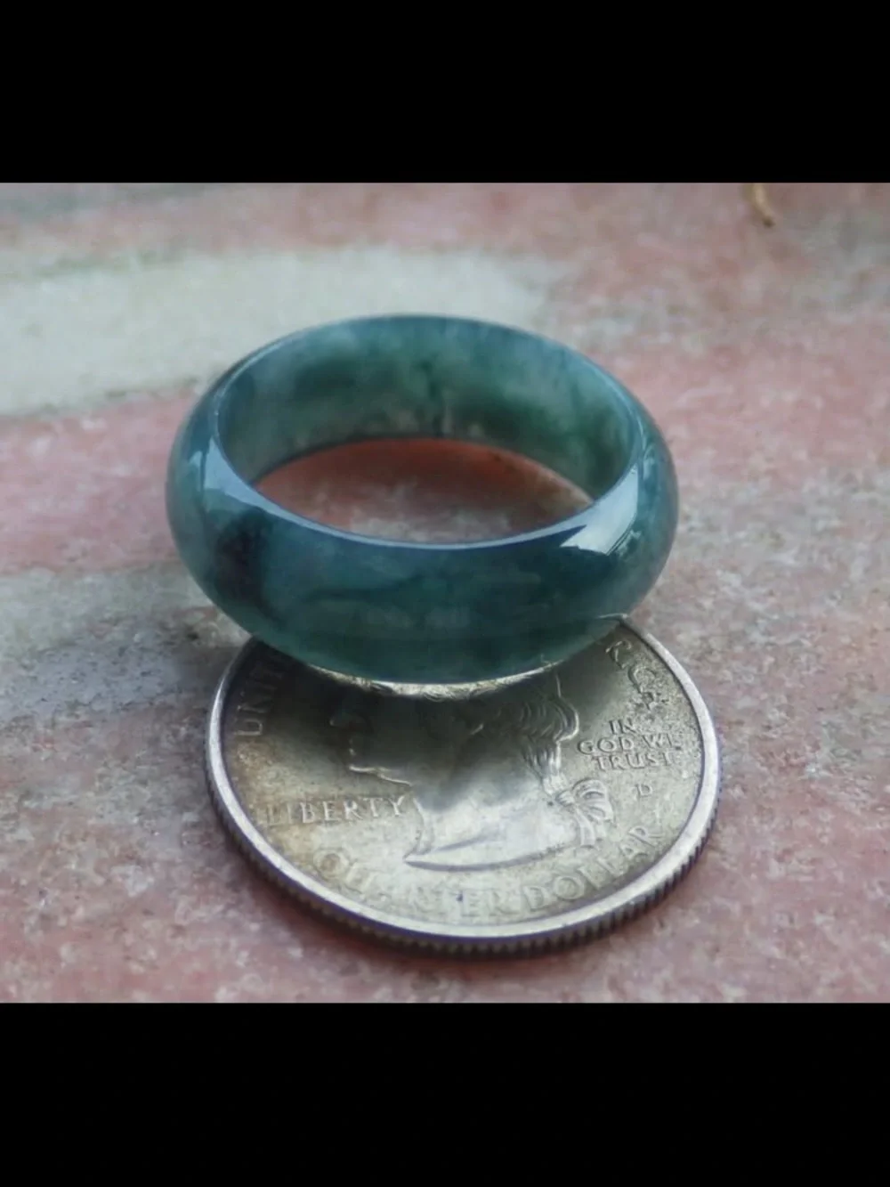 Certificate Jadeite Jewelry Jade luck Green Ring Size 10.5